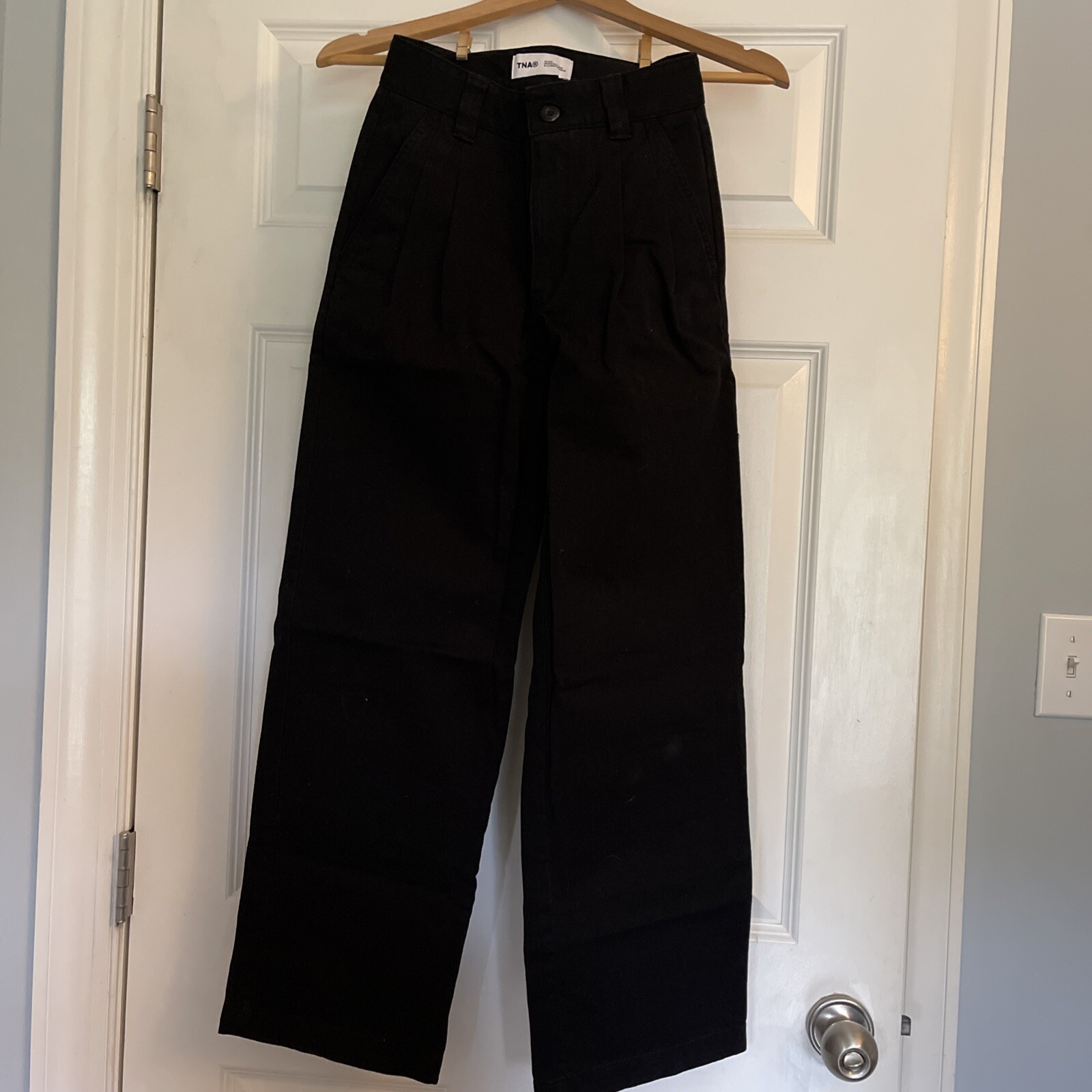 Aritzia  Black Pants, Cotton, Wide Leg Size 00