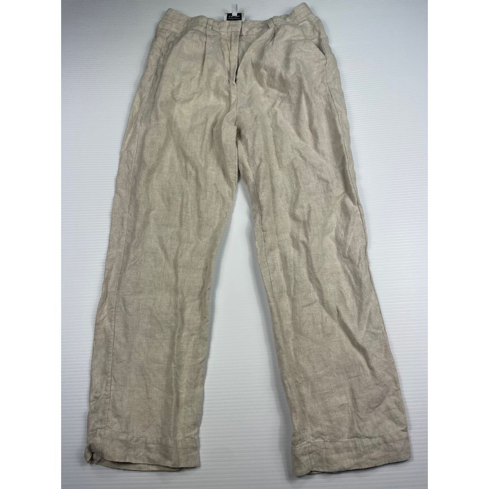 ALTRA Pantalone Los Angeles atelier e altre storie lino gamba larga beige relaxed 6