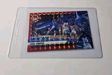 2020-21 Panini Mosaic Montage Red Mosaic Prizm Joel Embiid #9