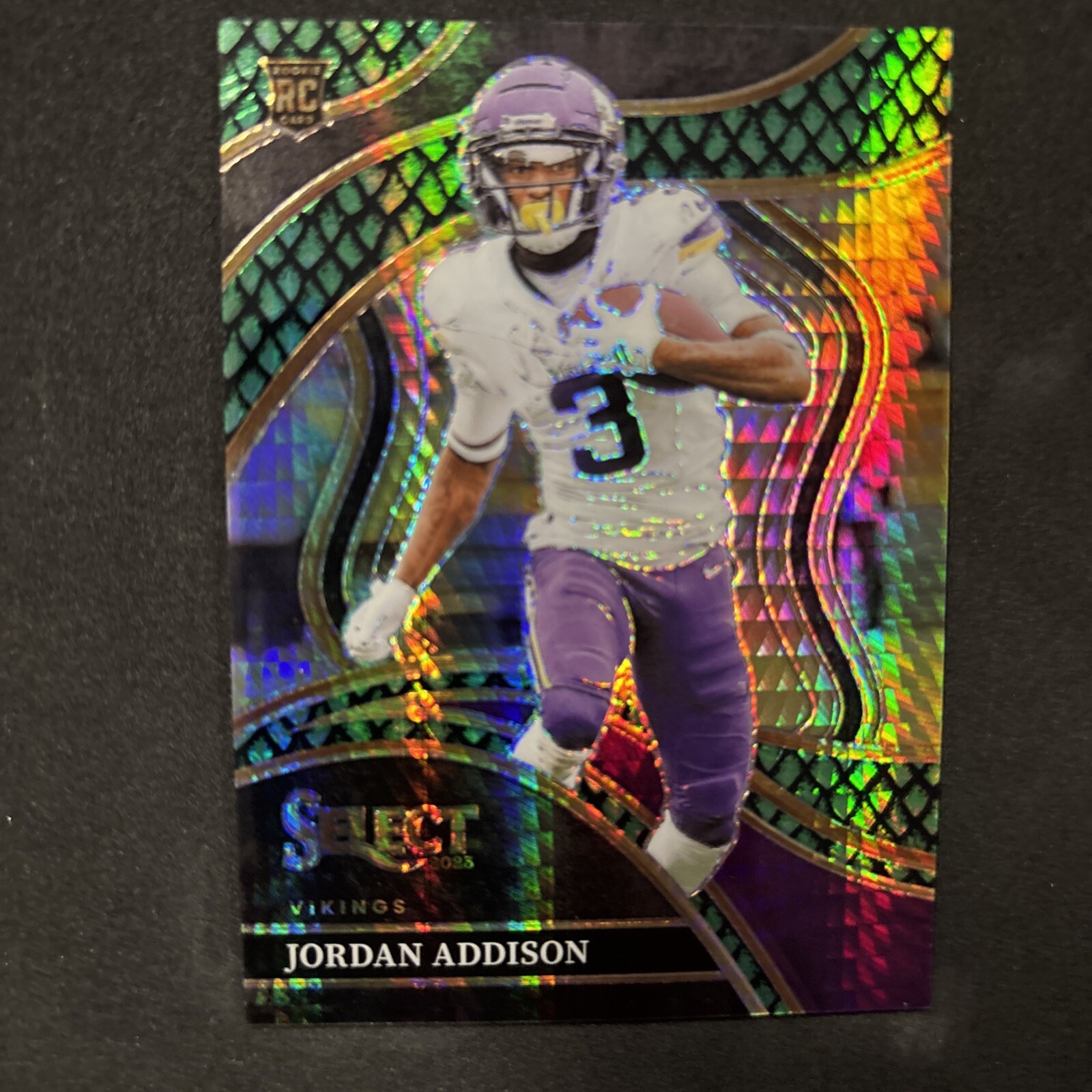 2023 Select - Club Level #254 Jordan Addison (RC) Dragon Scale Prizm 06/70 B900