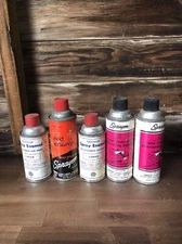 Vintage Sprayon Paper Label Spray Paint Can Red Aluminum Enamel