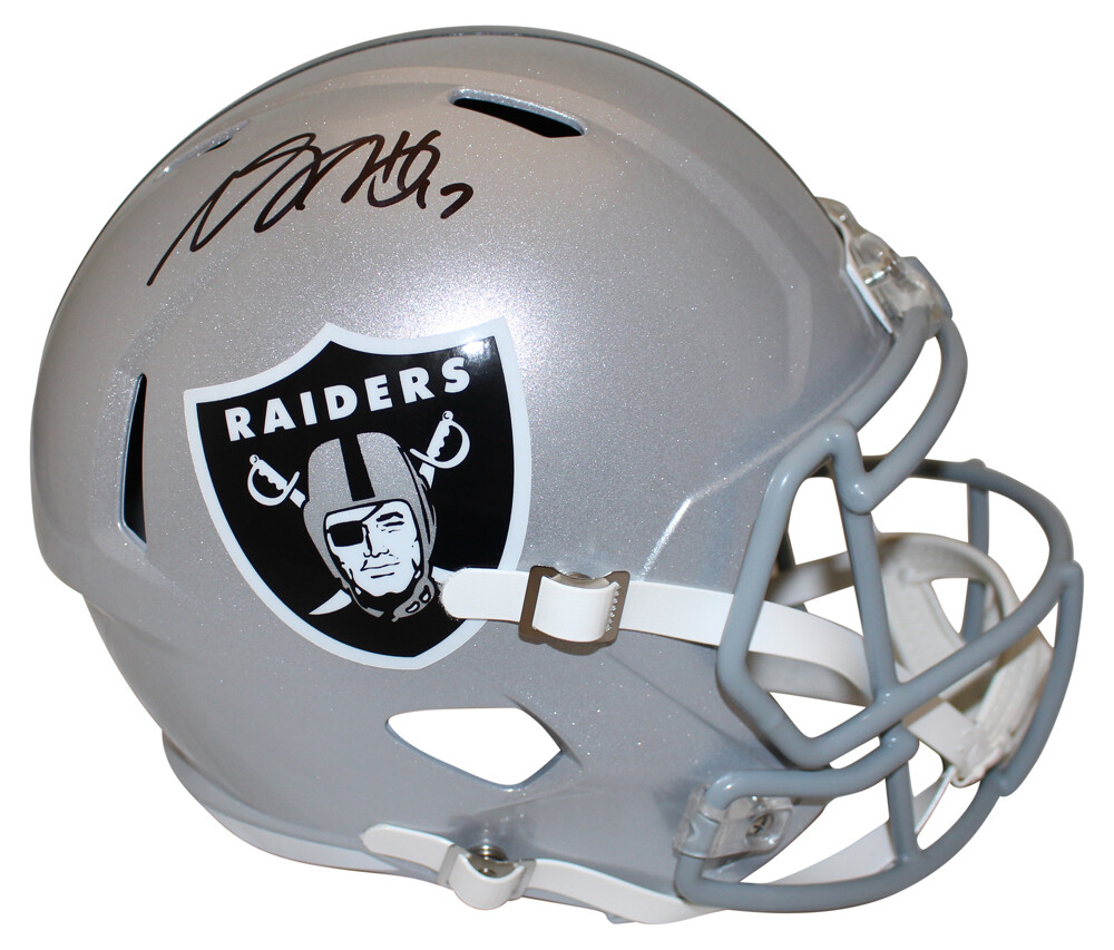 Davante Adams Autographed Signed Las Vegas Raiders F/S Speed Helmet Beckett 