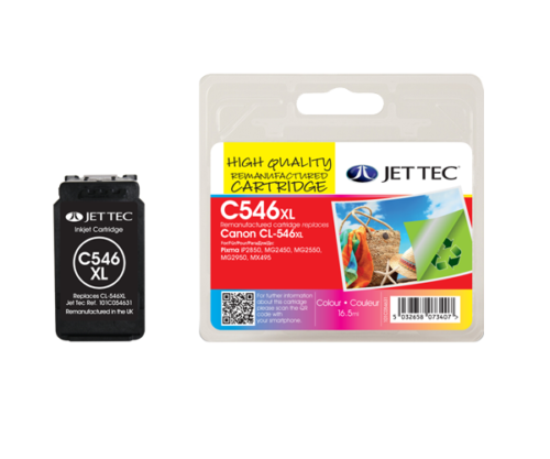 Cartucho de tinta de color CL546XL Jettec para reemplazar CL-546XL - Imagen 1 de 1