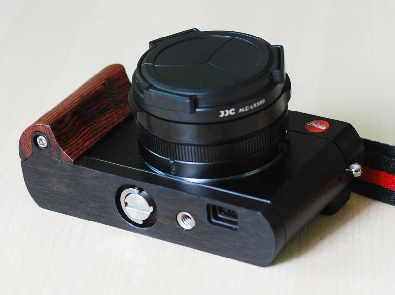 Empuñadura de madera negra hecha a mano placa L para cámara Leica D-LUX tipo 109 dlux Foto 4 de 4