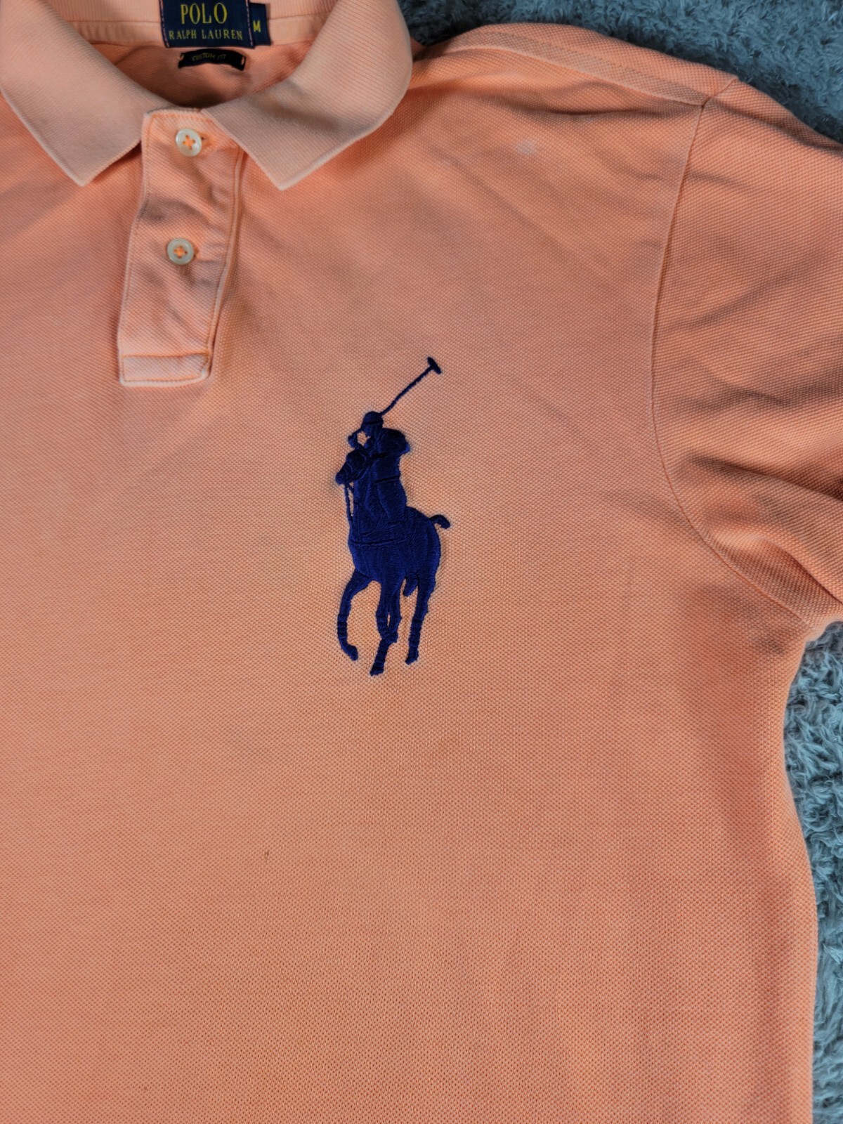 Polo Ralph Lauren Camicia Uomo Taglia Media Pesca Personalizzata Vestibilità Big Pony 3
