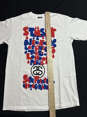 00s old stussy raglan Tーshirt y2k teck S P7.jpg