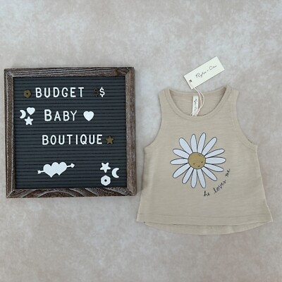 NWT RYLEE + CRU Daisy Tank Top Shirt Size 0-3 Months