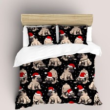3D Christmas Dog Pattern Quilt Cover Set Duvet Cover Bedding Pillowcases
