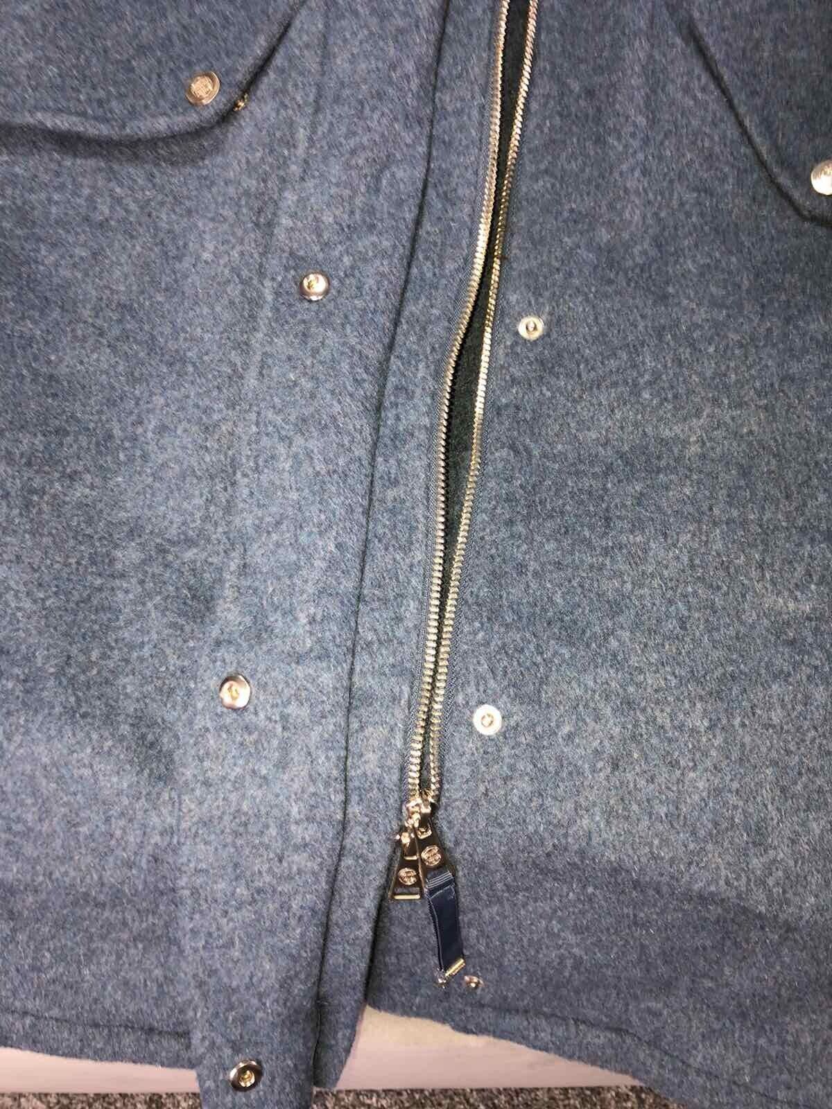 RRP £350 Brand New Designer Massimo Dutti Women’s Wool Navy Blue Coat Size 16/18 image 10