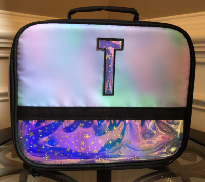 Initial T Justice Dye Effect Lunch Tote Box Bag Matches Backpack Water Bottle