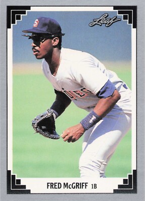 1991 Leaf #342 Fred McGriff San Diego Padres Baseball Card