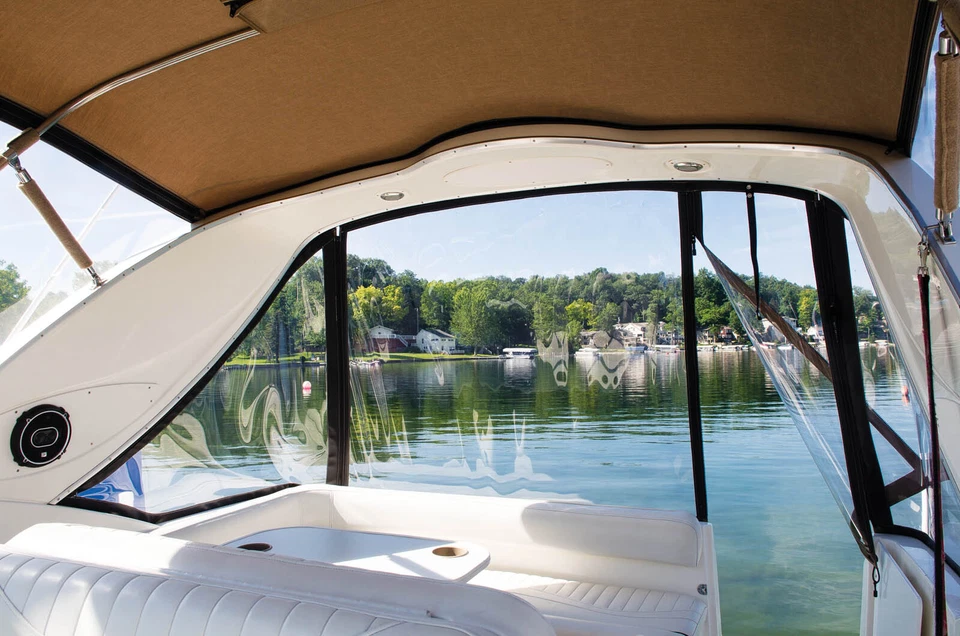 Tela de vinilo de plástico transparente calibre 40 - 54" de ancho PVC 1 3 5 10 15 20 30 yd. Rollos Foto 4 de 4