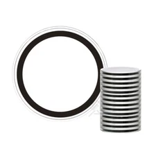 OnFireGuy 10pcs 40mm Black Ring American 1oz Silver Eagle Coin Capsule Holders