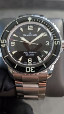MINT 2024 BLANCPAIN FIFTY FATHOMS 5015-1130-52 STEEL CERAMIC BLACK