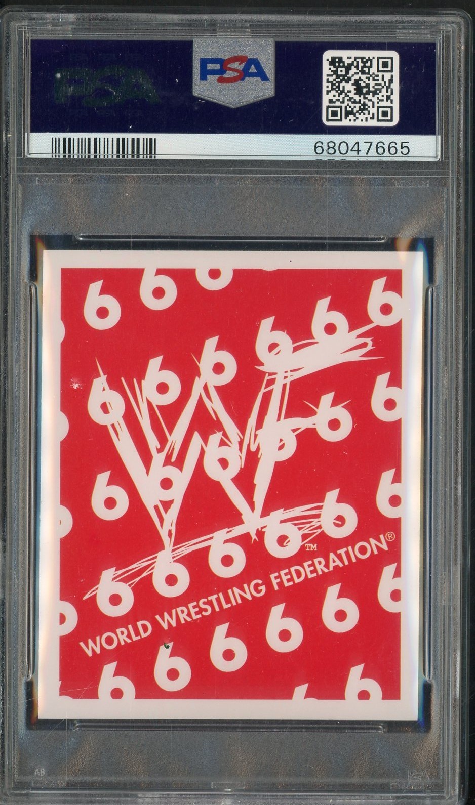 PSA 10 1998 Cardinal WWF Undertaker Trivia Series Wrestling Card view 2