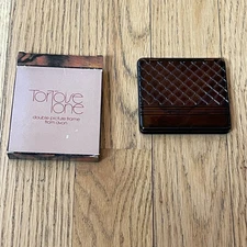 Double Picture Frame From Avon Tortoise Tone 3” X 3”