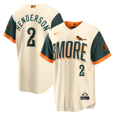 #ad Men#x27;s Orioles Gunnar Henderson Cream 2026 City Connect Stadium Jersey $70.00
