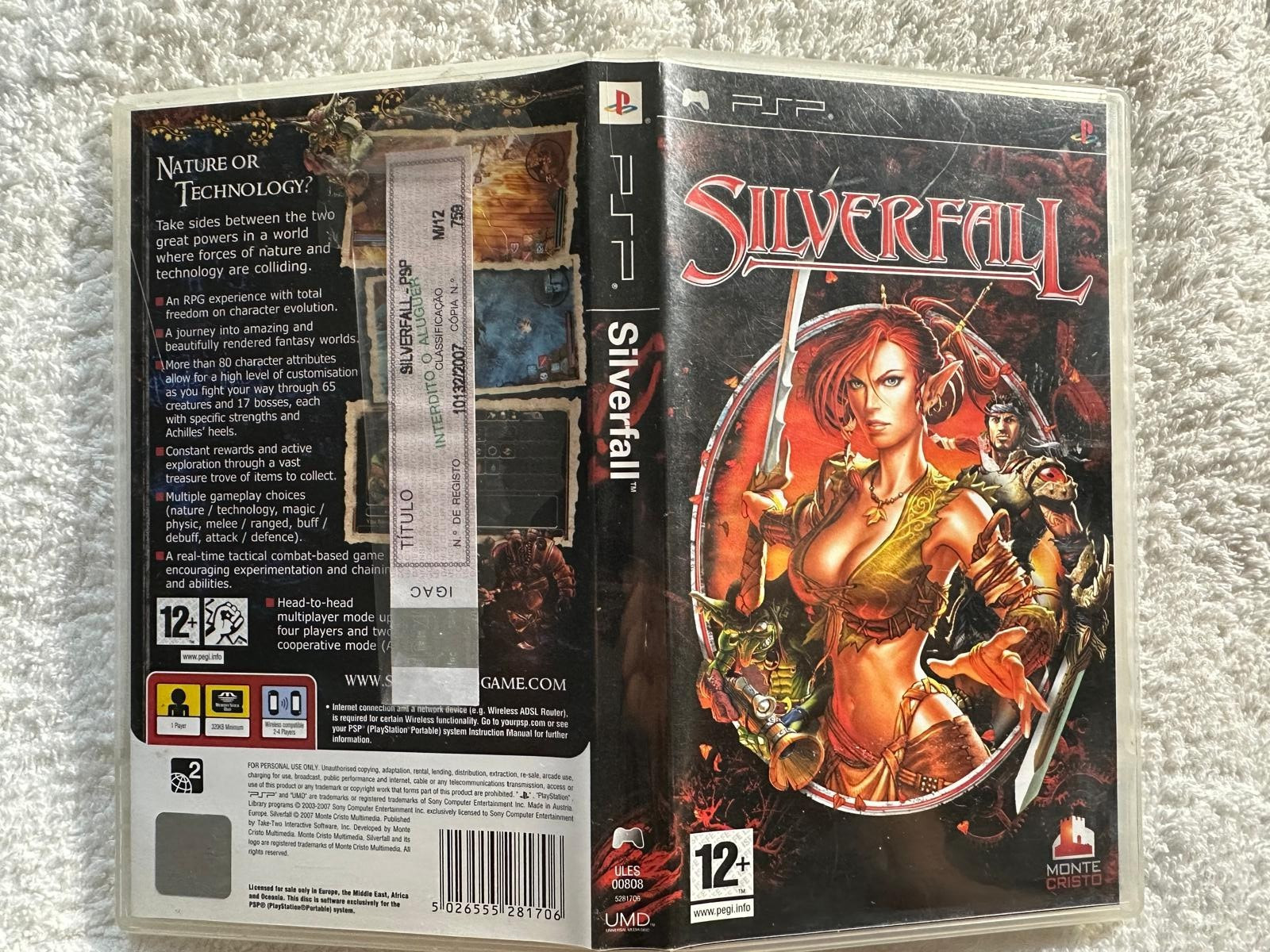 Silverfall Sony PSP CIB PAL UK ENGLISH Free Region