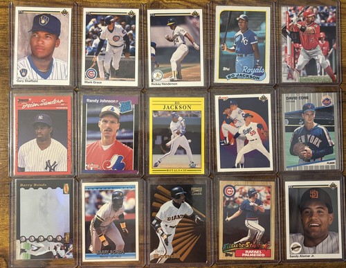 (15) Card HOF MLB Baseball Lot • Barry Bonds • Randy Johnson RC • Gary Sheffield - Picture 1 of 16
