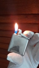 Vintage Colibri MonoGas 21 Lighter   Stainless Steel & Brass Lighter Working VGC