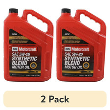 (2 pack) Motorcraft Synthetic Blend Motor Oil 5W-20, 5-Quart Jug 51.91 per gallon