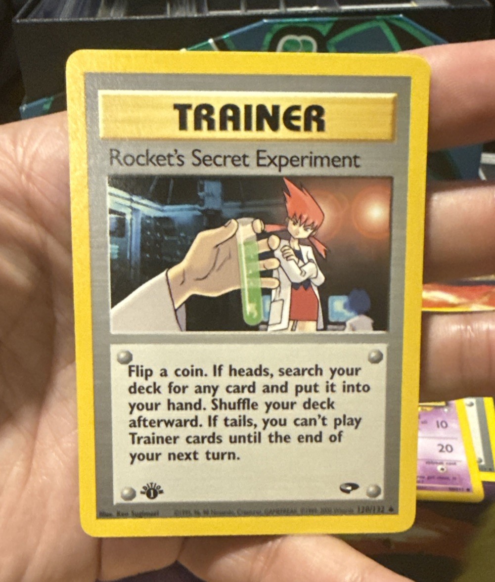 Rocket’s Secret Experiment - 120/132 - Gym Challenge - 1st Edition - Near Mint