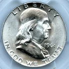 1961-D Franklin Half Dollar, PCGS MS65