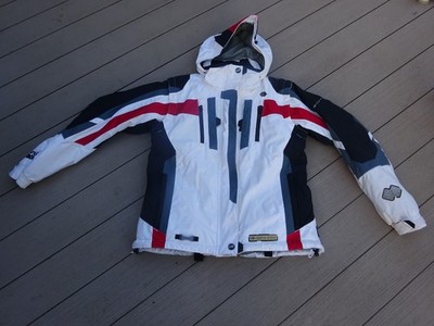 Womens Dare2b Ski Jacket  Isotex 8000 White/Red/Gray/Black US 12/40