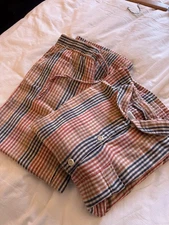Toast Apricot Checked Double Cotton Pyjamas -XS