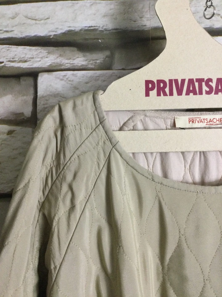 cocon.commerz PRIVATSACHEN SCHIERGOLKD Kleid aus STEPPSTOFF in natur Größe 2 - Bild 3 von 4