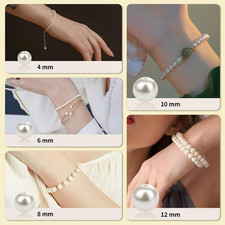1200Pcs Pearl Beads for Bracelets, Bracelet Making Kit for Adults, Kids Frien...