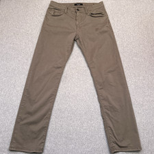 Mavi Zach Straight Leg Chino Pants Mens 33x32 FITS 32x31 Brown Stretch READ
