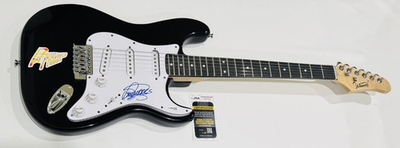 #ad PAT TRAVERS SIGNED BLACK ELECTRIC GUITAR LEGEND CANADA AUTOGRAPHED JSA COA $399.99