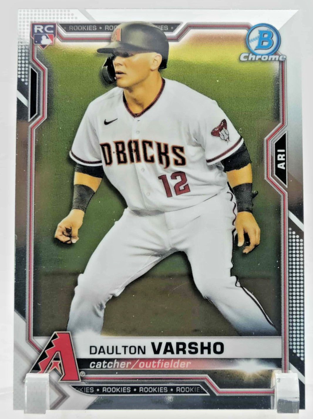 Daulton Varsho 2021 Topps Bowman Chrome RC Rookie Card #95 Arizona Diamondbacks