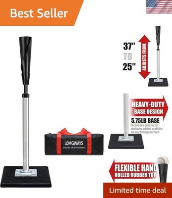 Baseball/Softball Batting Tee-24''-46'' Height Adjustable  Portable Baseball Te...
