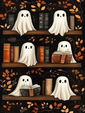Halloween Diamond Art Kits for Adults, Ghost Book Diamond Painting Kits for Adul