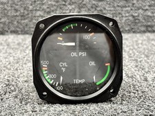 8C452-1 (Alt: C66219-0101) Aircraft Inst Engine Tri-Gauge Indicator 8C452-1 (Alt: C66219-0101) Aircraft Inst Engine Tri-Gauge Indicator