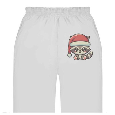 'Baby Raccoon Wearing Santa Hat' Adult Sweatpants / Joggers (JO058084)
