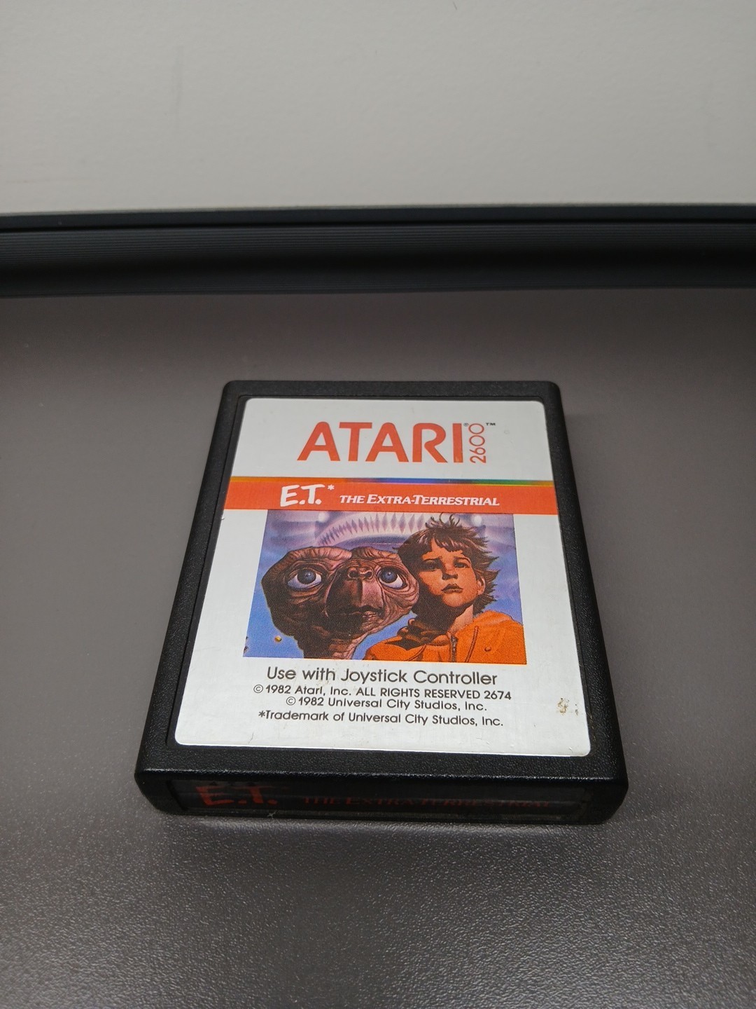 E.T. The Extra-Terrestrial (Atari 2600, 1982) Game Cartridge Only Tested