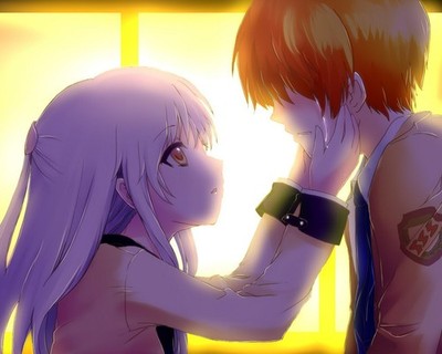 Anime tachibana kanade otonashi yuzuru angel beats girls Custom Gaming Mat Desk