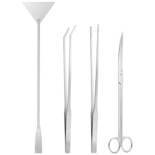 Aquascaping Aquarium Tools Kit 4Pcs Tweezers Scissors Algae Scraper