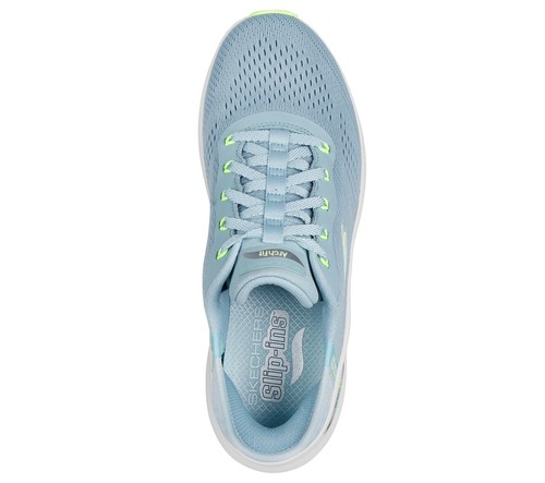 Skechers Slip-ins Arch Fit 2.0 Verde Acqua Sportive Sneaker Donna Scarpe Walking - Foto 3 di 5