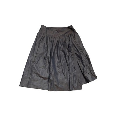 PennyBlack Gray Iridescent A-Line Wrap Skirt Size 44 US 14