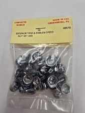 58 Corvette Exterior Trim And Emblem Speed Nut Fastener Kit 60 Pcs 58 Corvette Exterior Trim And Emblem Speed Nut Fastener Kit 60 Pcs