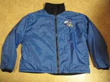 Vtg 90s New York NY Giants NFL Reversible Fleece Nylon Men's Jacket Size XL 2XL