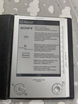 Sony PRS-505 250MB, 6in - Silver
