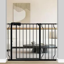 Walk Through Gate 38.5-43.5 Inch Gate: Inch, Black