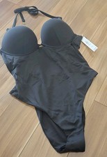 NWT Victorias Secret Bombshell Add 2 cups padded push up swimsuit one piece Blac