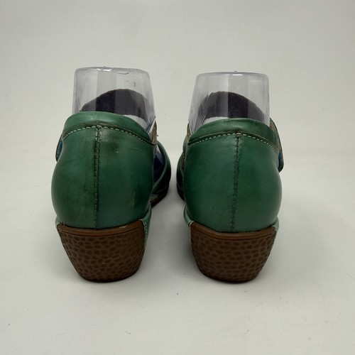 L'Artiste by Spring Step Womens Gloss Leather Mary Jane Shoes Turquoise Size 37 - Picture 5 of 12