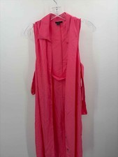 Pre-Owned Ann Taylor Pink Size 12 Shift Midi Sleeveless Dress